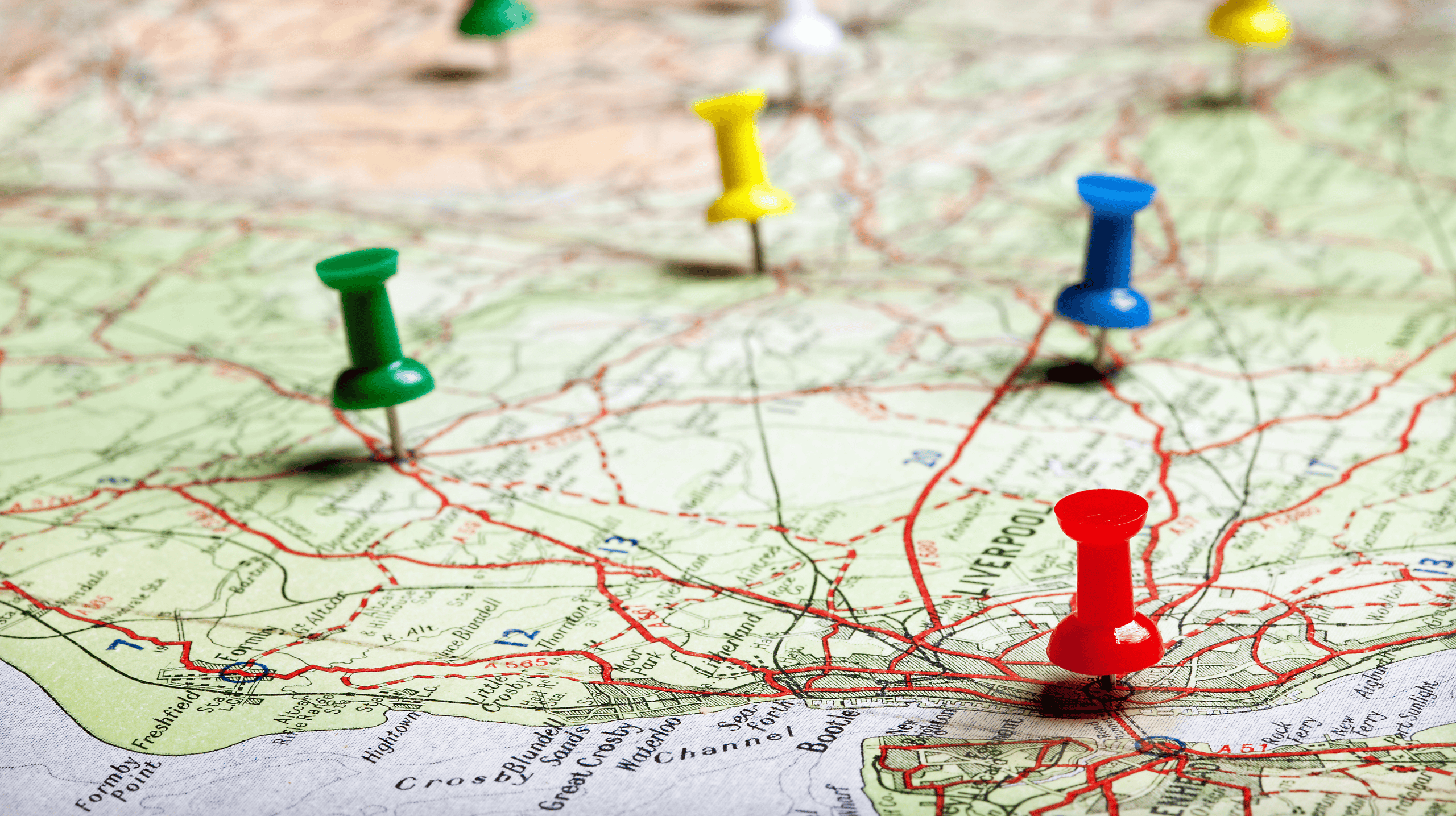 épingle sur carte géographique